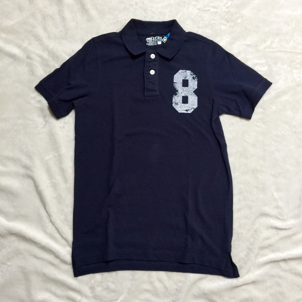 BNWT-Boy’s 82 zero Dark Blue Polo Shirt-size L